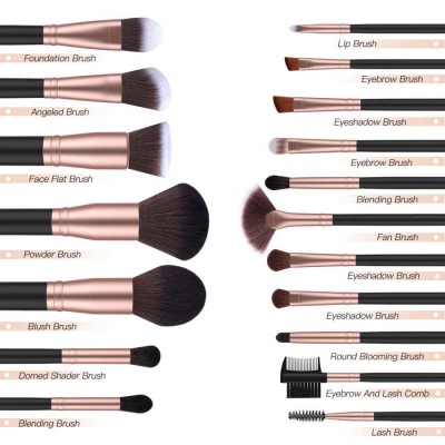 A full set of professional eyeshadow brushes for new users with high-quality makeup brushes beauty tools with brushes