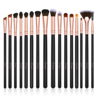 Bestope 15PCS Black EYE Makeup Brushes Natural Synthetic Hair Eye Shadow Eyeliner Eyebrow Professional Eye Set brush make up set